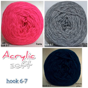 benang rajut acrylic lembut sisa export murah bagus
