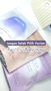 Skinsane sabun pencerah wajah dan badan 80g majie yang dapat mencerahkan cocok untuk semua kulit