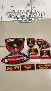 Kemeja Grib Jaya Terbaru 2025 Premium Plus Bordir Komputer