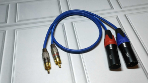 Kabel Audio Jack 2 RCA Silver to Jack 2 XLR Male HK Kitani Original Berkualitas