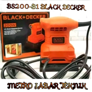Mesin Amplas Black Decker BS200-B1 New Sheet Sander 200W BS 200 Original