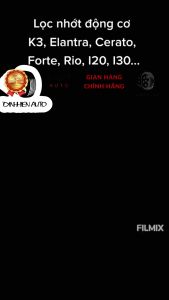 Lọc nhớt lọc dầu động cơ Kia K3 Cerato Elantra Avante Tucson Rio Santafe Accent Stargazer Kona I20 I30 Tucson Forte Optima Sonata (2630035503/2630035504/2630035505)