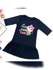 Pakaian Anak Usia 4-14 Tahun: Dress Basic Tunic Fashion & Daster Anak Motif Karakter