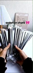 SEDOTAN PELASTIK RUNCING  STERIL 1 PACK 250 PC/SEDOTAN PLASTIK LANCIP