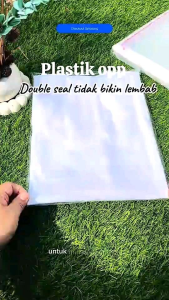 OPP LEM PLASTIK KACA (Isi 100 Lembar) 28 x 35/ 35 x 40 Konveksi Baju Kaos Celana Garment