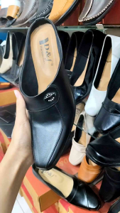 D&f Sepatu Sendal Bustong Heels Wanita Hak 6/7 cm Hitam