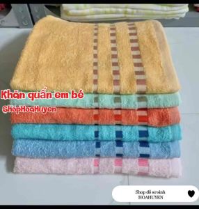 Khăn tắm khăn quấn bé sơ sinh 100% Cotton mềm mại thấm hút Hàng công ty  phong phú sản xuất kích thước 50x100Cm và 60x120cm