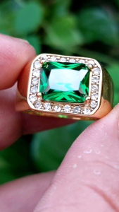 CINCIN PRIA TITANIUM SUPER PREMIUM AQUAMATINE STONE
