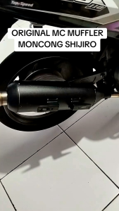 Knalpot Standar Racing Moncong Shijiro Original MC Muffler untuk All Matic