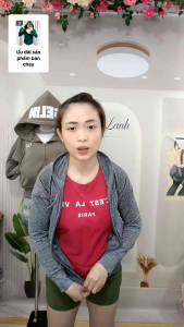 Áo Khoác Thể Thao Nữ Có Nón Co Giãn Thoải Mái Màu Sắc Đa Dạng Vải Thun Đốm - Xuất Xứ Việt Nam