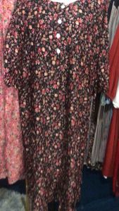 EVARY Daster tompel bunga wanita // Dress Midi tompel bunga wanita