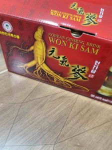 โสมเกาหลี WON KI SAM ขายแบบยกลัง 10 ขวด Korean fresh Ginseng