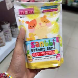 ทรายอาบน้ำ alice sanbbi Bathing Sand ทรายหอม เม็ดละเอียด ทรายคลุกตัว แฮมสเตอร์ ขนาด 500 กรัม กลิ่น Original
