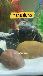 ทรายสีขาว ทรายรองตู้ปลา ทรายใส่ตู้ปลา แบ่งบรรจุ 1 กก.