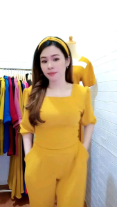 Setelan Baju Wanita Dewasa Crinkle Airflow Ririn / Setelan Celana Panjang Wanita