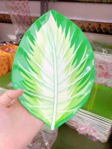 Dĩa lá dĩa hột xoài dĩa in vân lá nhựa hình chiếc lá đĩa phím lá melamine siêu dễ thương - gia dụng Thiên vũ