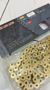 RANTAI MEREK VZM RACING UKURAN 520H-130L WARNA GOLD