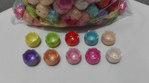 250grams(est.125pcs) Tulip Flower Pot Beads 15mm for Bracelet Necklace DIY Jewelry Making Keychain & Crafts