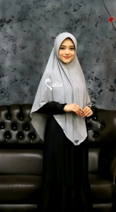 Khimar Syari Maryam Bergo Bahan Jersey Premium Buatan Raisa