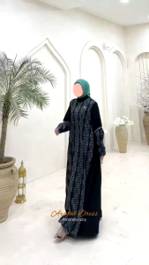 BEENA BASIC // GAMIS HITAM ELEGANT MEWAH TERBARU AMORE BY RUBY ARAFAH