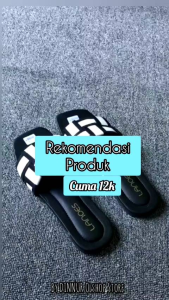 New Sandal Flat Wanita Anyam Ketupat Modis