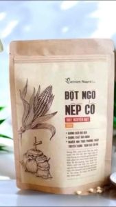 BỘT NGÔ NẾP CỔ NAPRO. Được làm từ giống ngô cổ bản địa lâu đời xay trên cối đá thủ công. Không gluten