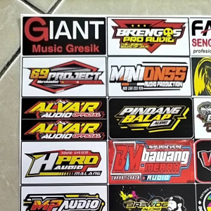 Stiker Sound | Stiker 1 Lembar | Stiker Pack Ukuran 21cmx31cm