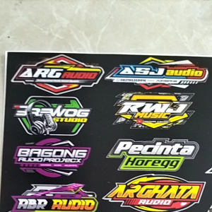 Stiker Sound | Stiker 1 Lembar | Stiker Pack Ukuran 21cmx31cm