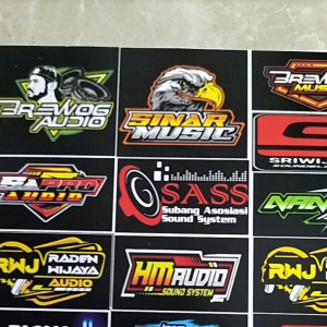 Stiker Sound | Stiker 1 Lembar | Stiker Pack Ukuran 21cmx31cm