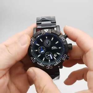 SUPER SALE ‼️ Jam Tangan Business Pria Quicksilver Chronograph Aktif Rantai Stainless Solid