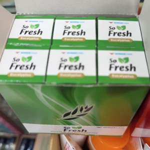 So Fresh Minyak Angin Aromatherapy Eucalyptus dan Hot 10ml Sebok isi 6