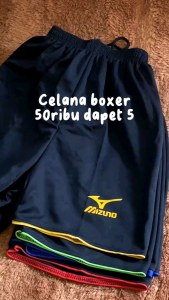 CELANA PENDEK OLAHRAGA (100 RBU 13 PCS) KOLOR VOLLY logo mizno strip bawah