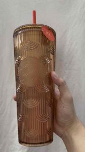 STARBUCKS Ly Cold Cup 24Oz (710ml) 10th VN SOREN GOLD