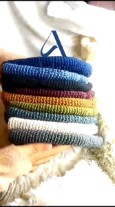 Peci Rajut Polos Benang Katun