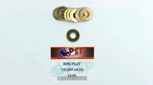 Ring Plat "10 (WP 6 X 16) Harga Per Pak Isi 10 - Reng Plate Pelat Washer Kunci 10 Diameter 6mm x 16mm Tebal 1mm