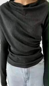 APRIL TOP | Atasan Knit Wanita Korean Top Baju Knit Wanita Lengan Panjang Basic Long Sleeve