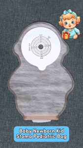 Local seller 10PCS (Medical Grade) Baby Kids Colostomy Bags One-piece Drainable Ostomy Bag With Sticky Closure Odor-free Stoma Care Bag