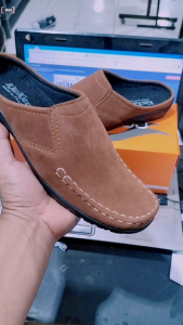 sepatu slop pria bahan semi kulit
