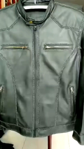 Jaket Kulit kambing selembut kulit domba Model Sulam. (Garansi 100% uang kembali jika jaket bukan kulit).