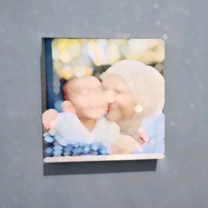 TANPA PO CETAK FOTO + BINGKAI FIBERBLOCK PREMIUM 20x20
