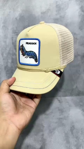 TOPI PRIA JARING TRUCKER G BROS SERIES PEACOCK LOGO BORDIR FULL TAG FULL LEBEL