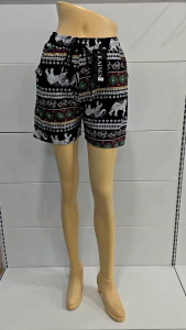 Seluar Gajah Thailand Elephant Short Pants Women Casual Shorts Pants Elephant Design Printed Shorts Pants Seluar Pendek Bercorak Gajah Perempuan Kain Lembut Selesa Short Pants Ladies