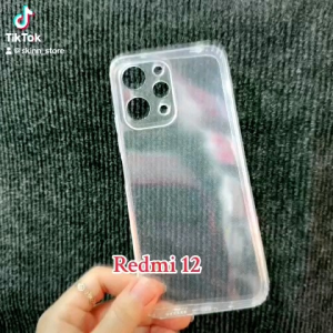 Case ốp lưng Xiaomi redmi 12 dẻo siêu trong suốt viền nhám chống trượt có chắn bụi bảo vệ camera