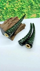 Once pipa cangklong tanduk kerbau hitam ulir R124