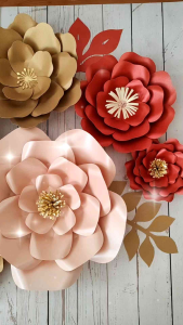 Giant Paper Flower Wall Decoration/CNY/Wedding Backdrop Decoration