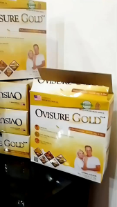 OVISURE GOLD 1box ORI isi12 sachet vitamin tulang dan sendi mlik dairy bubuk rendah dan gula non etawa kambing susu bahan