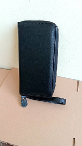 Dompet Wanita Panjang Kulit Sapi Resleting Dua Elegan Murah