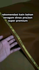 Kain Pemda khaki Super Premium 100%Original Bahan Baju Seragam Setelan Dinas PNS/ASN