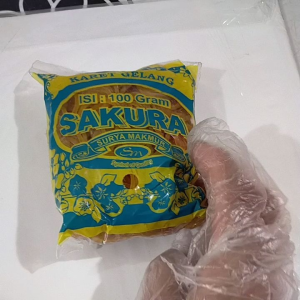 Karet Gelang Sakura Kuning 14 MM 100 Gram