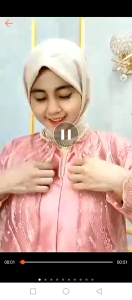 Gamis Pesta Tile Mutiara